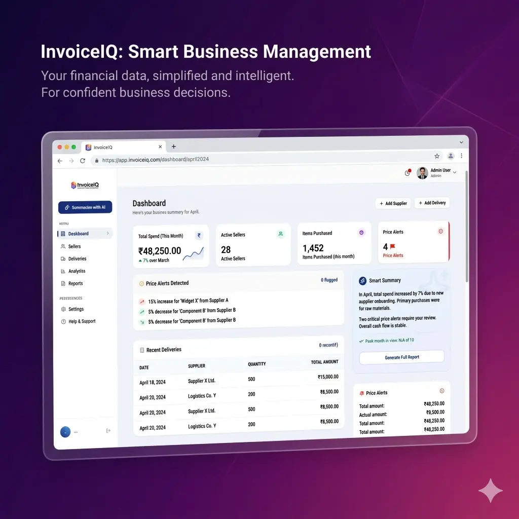 Invoice-IQ — Full Stack Invoice Management System